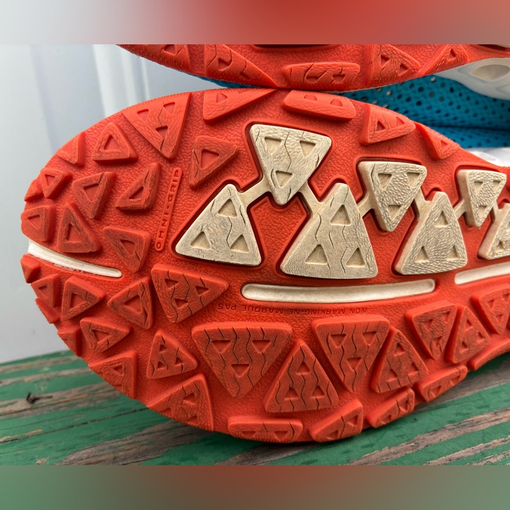 Columbia Womens 7.5 Drainmaker II Trail Water Sneakers Blue Orange Mesh Shoes - Picture 14 of 15